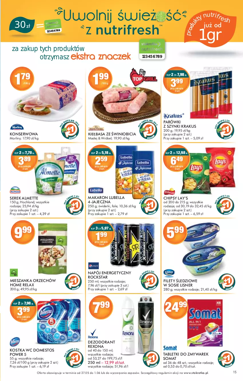 Gazetka promocyjna Stokrotka - Supermarket - ważna 27.05 do 01.06.2021 - strona 15 - produkty: LG