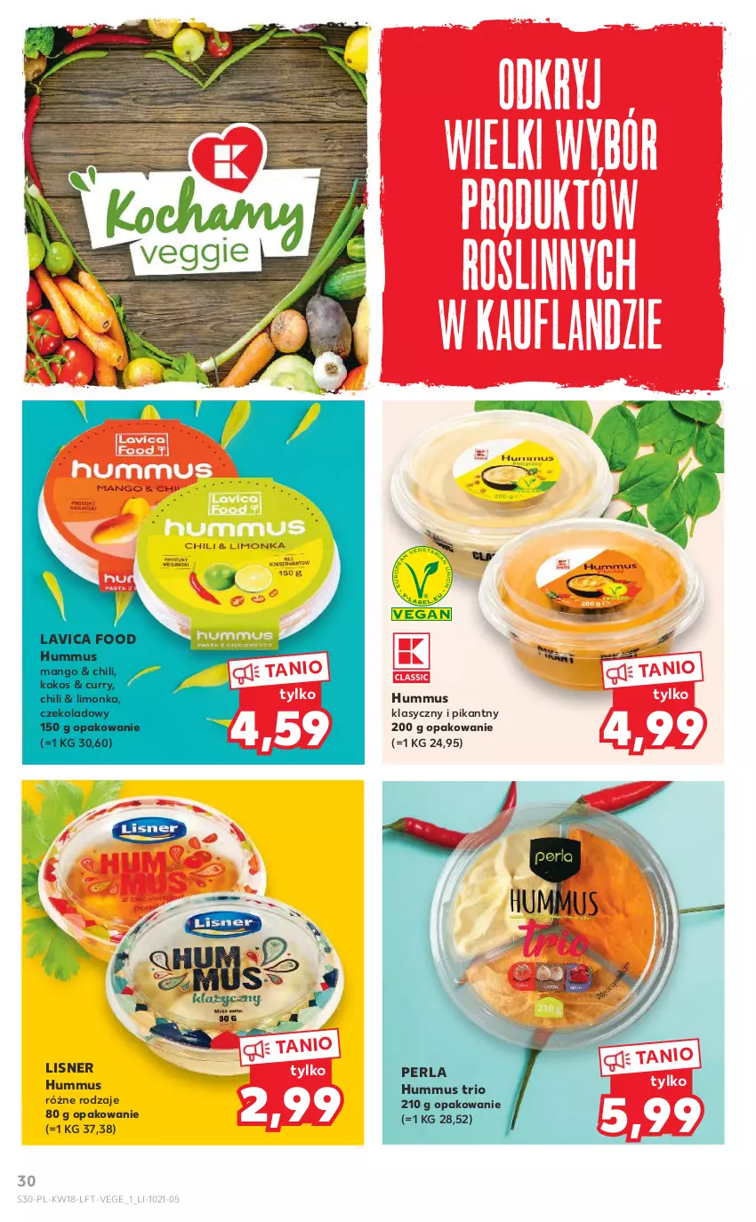 Gazetka promocyjna Kaufland - OFERTA TYGODNIA - ważna 06.05 do 12.05.2021 - strona 30 - produkty: Hummus, Kokos, Limonka, Lisner, Mango, Mus