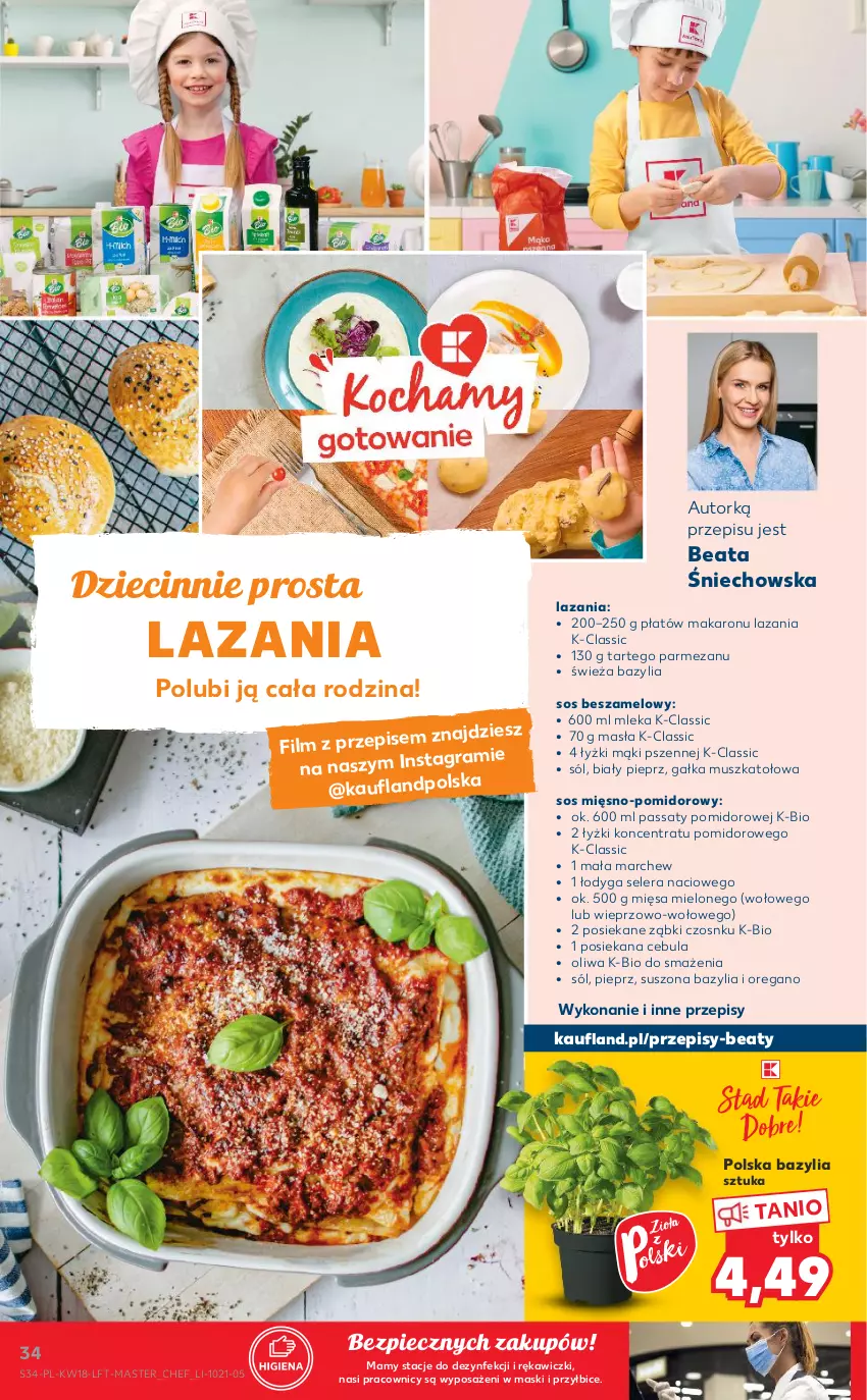 Gazetka promocyjna Kaufland - OFERTA TYGODNIA - ważna 06.05 do 12.05.2021 - strona 34 - produkty: Bazyl, Bazylia, BIC, Cebula, Dzieci, Gałka, Gra, Makaron, Mus, Parmezan, Piec, Pieprz, Sól, Sos