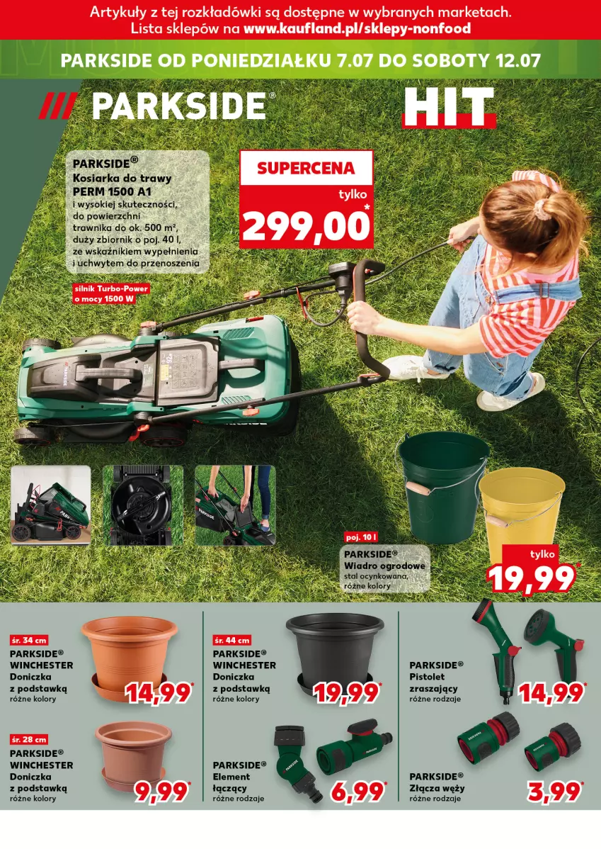 Gazetka promocyjna Kaufland - Kaufland - ważna 03.07 do 09.07.2025 - strona 18 - produkty: Cynk, Kosiarka, Parkside, Pistolet, Sok, Wiadro
