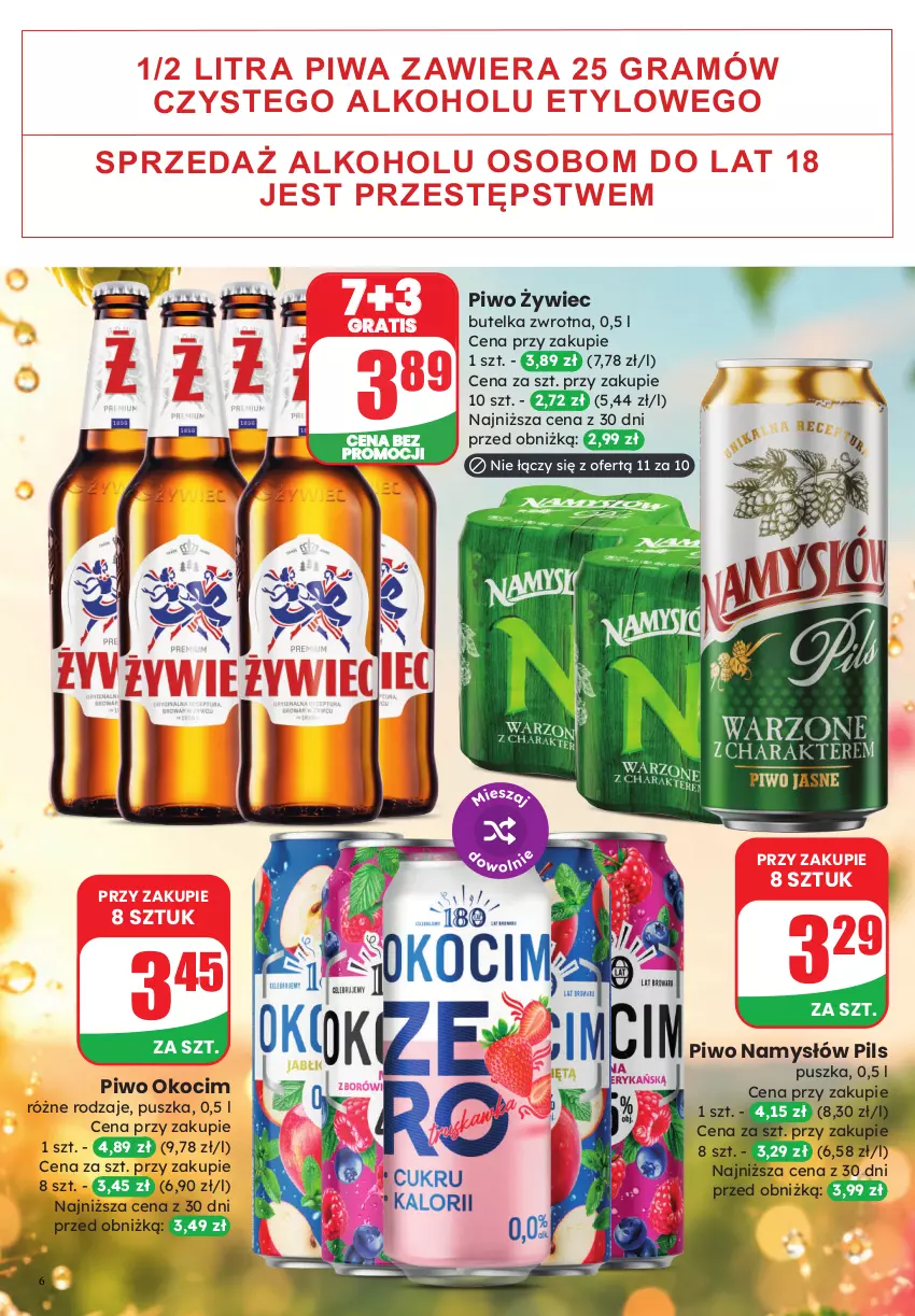 Gazetka promocyjna Dino - Weekendowe okazje - ważna 09.10 do 10.10.2026 - strona 6 - produkty: Gra, Koc, Namysłów, Okocim, Piwa, Piwo