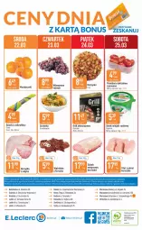 Gazetka promocyjna E Leclerc - Gazetka - ważna od 02.04 do 02.04.2023 - strona 24 - produkty: Kurczak, Mandarynki, Serek wiejski, Ser, Surówka, Papier, Piątnica, Serek, Winogrona, Wino, Grill, Pomidory