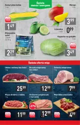 Gazetka promocyjna Stokrotka - Market - Gazetka - ważna od 29.09 do 29.09.2021 - strona 3 - produkty: Kurczak, Sałat, Polędwiczki z kurczaka, Limonka, Udziec wołowy, Boczek, Mieszanka sałat, Golonka wieprzowa, Mango, Mięso, Kukurydza, Boczek wieprzowy