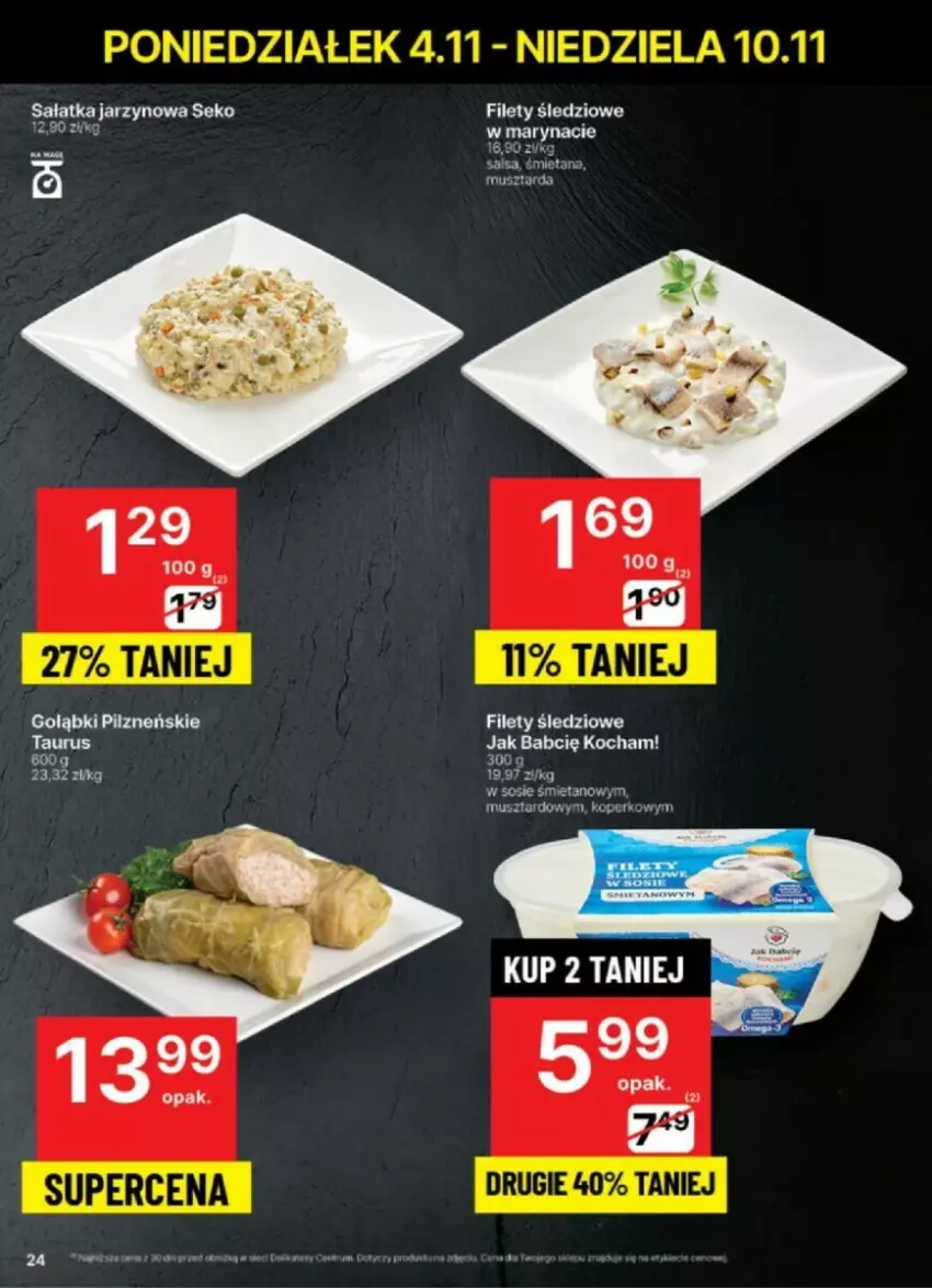 Gazetka promocyjna Delikatesy Centrum - ważna 04.11 do 10.11.2024 - strona 17 - produkty: Koc, Mus, Sałat, Sałatka, SEKO, Sos