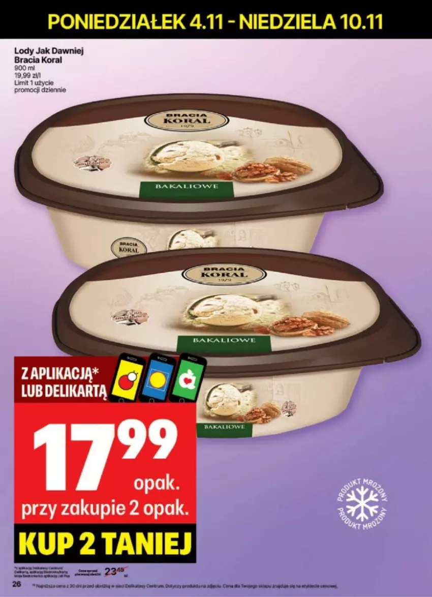 Gazetka promocyjna Delikatesy Centrum - ważna 04.11 do 10.11.2024 - strona 19 - produkty: Lody