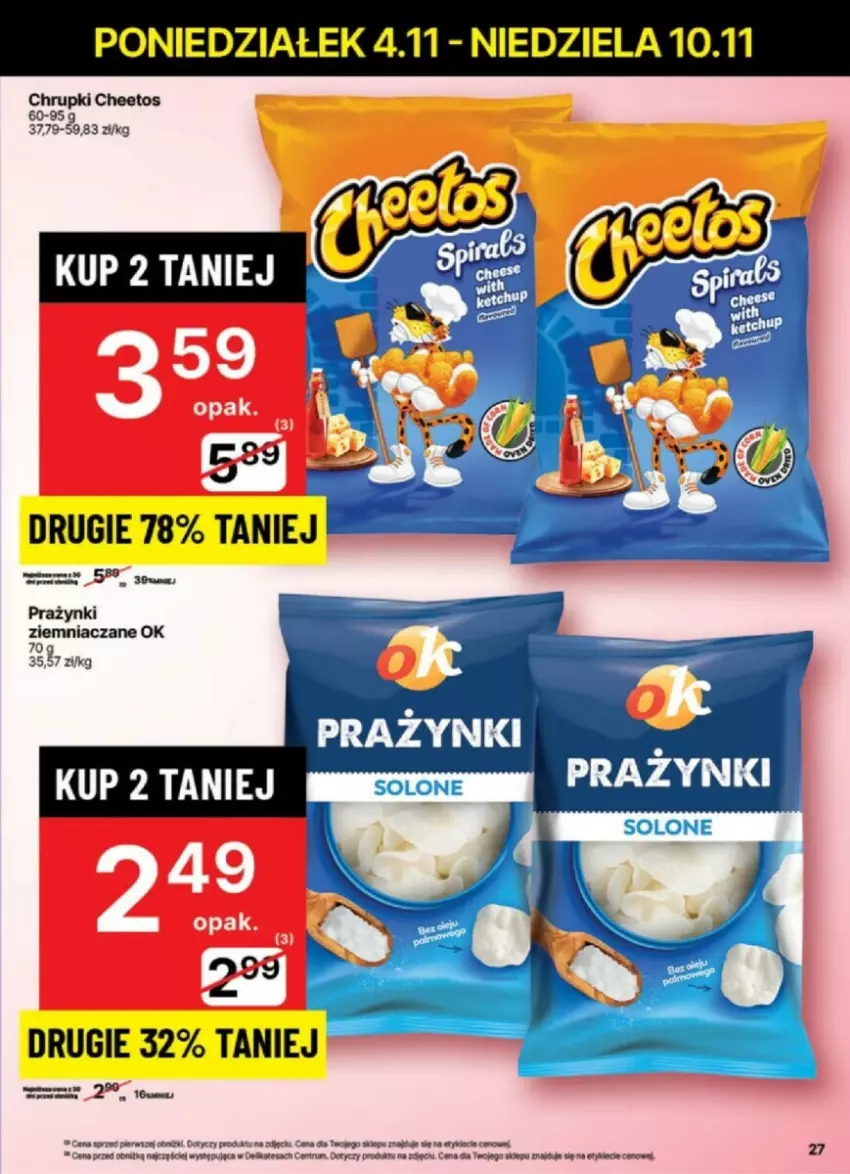 Gazetka promocyjna Delikatesy Centrum - ważna 04.11 do 10.11.2024 - strona 20 - produkty: Cheetos, Chrupki, Rum