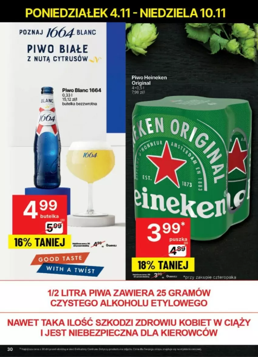 Gazetka promocyjna Delikatesy Centrum - ważna 04.11 do 10.11.2024 - strona 24 - produkty: Piwo