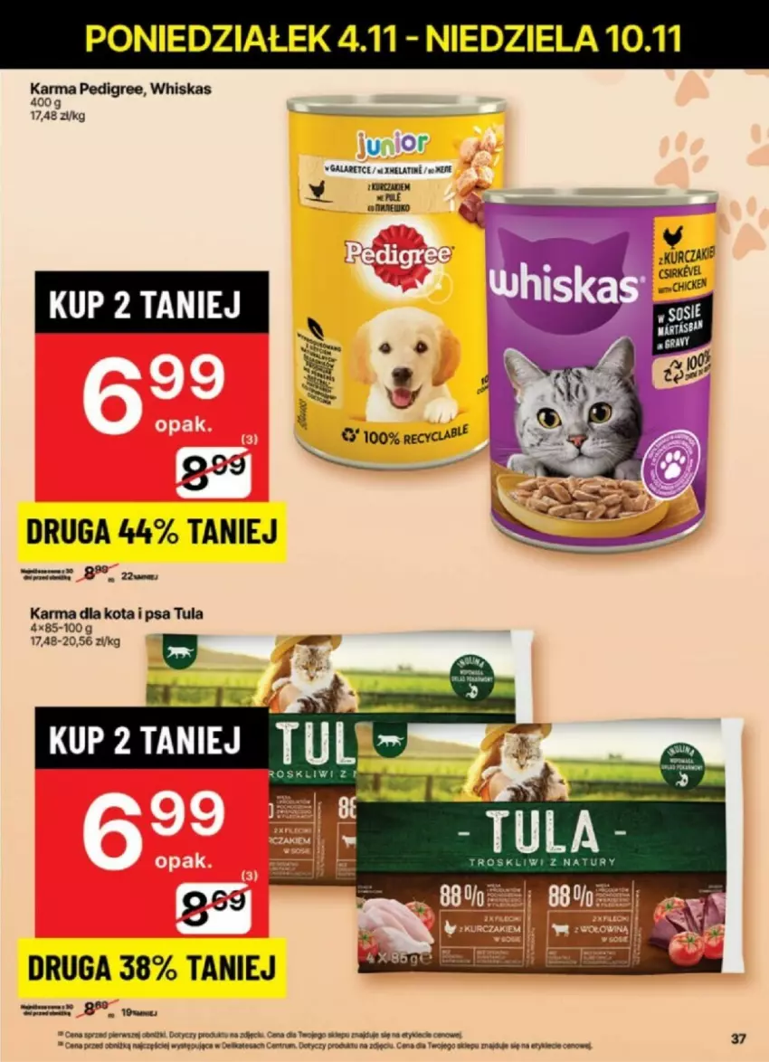 Gazetka promocyjna Delikatesy Centrum - ważna 04.11 do 10.11.2024 - strona 31 - produkty: Gala, Pedigree, Rum, Sos, Whiskas