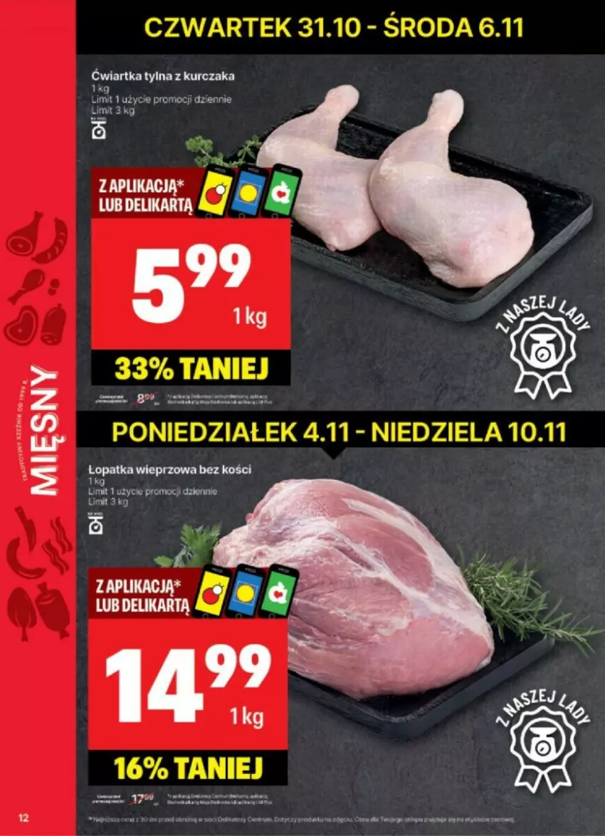 Gazetka promocyjna Delikatesy Centrum - ważna 04.11 do 10.11.2024 - strona 4 - produkty: Kurczak