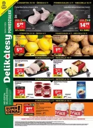 Gazetka promocyjna Delikatesy Centrum - Gazetka - ważna od 10.11 do 10.11.2024 - strona 1 - produkty: Piwa, Piec, Kurczak, Koncentrat pomidorowy, Ser, Gra, Królewski, Kurczak gotowany, Kawa, Prima, Pudliszki