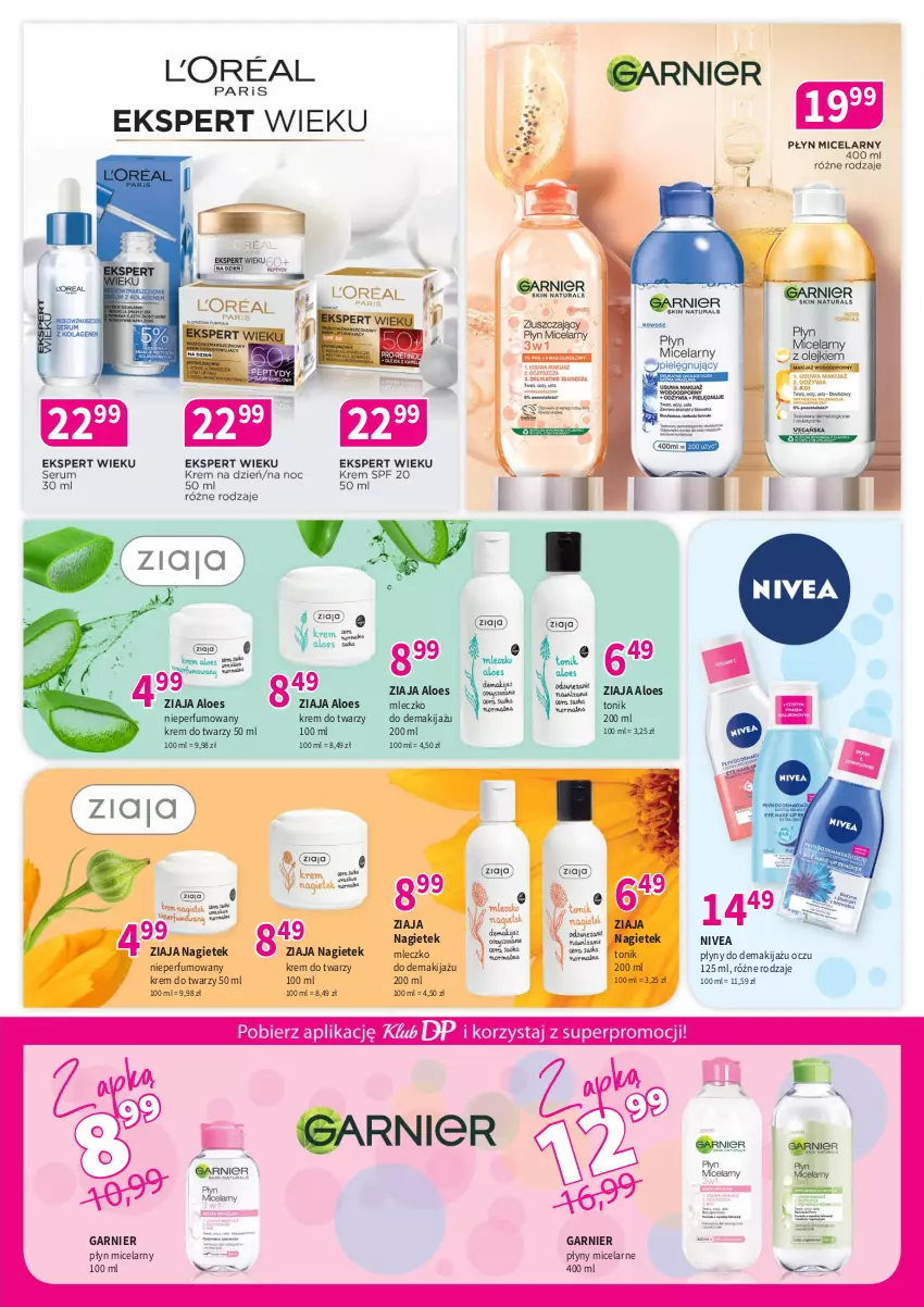 Gazetka promocyjna Drogerie Polskie - Gazetka - ważna 10.11 do 30.11.2025 - strona 3 - produkty: Garnier, Krem do twarzy, Makijaż, Mleczko, Nivea, Perfum, Płyn micelarny, Tonik, Ziaja