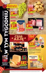 Gazetka promocyjna Biedronka - W tym tygodniu - Gazetka - ważna od 06.10 do 06.10.2021 - strona 1 - produkty: Ser, Gra, Jaja, Parówki, Kawa, Ziemniaki, Vizir, Schab wieprzowy, Kapsułki do prania, Wino, Fa