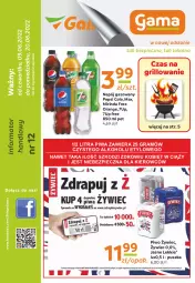 Gazetka promocyjna Gama - Gazetka Gama - Gazetka - ważna od 09.06 do 09.06.2023 - strona 1 - produkty: Piwa, Piwo, Piec, Gra, 7up, Mirinda, O nas, Pepsi, Napój gazowany, Grill, Napój, Fa