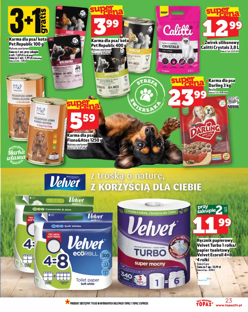 Gazetka promocyjna Topaz - Gazetka - ważna 10.07 do 16.07.2025 - strona 23 - produkty: Por, Top, Velvet