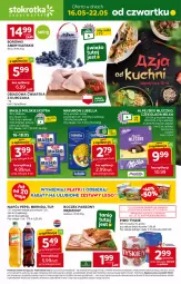 Gazetka promocyjna Stokrotka - Supermarket - Gazetka - ważna od 22.05 do 22.05.2024 - strona 1 - produkty: Piwa, Piwo, Kurczak, Lubella, Makaron, Gra, 7up, Bell, Mirinda, Tyskie, Pepsi, Mleczko, Czekolada, Boczek, Bella, Masło, Napój, Milka