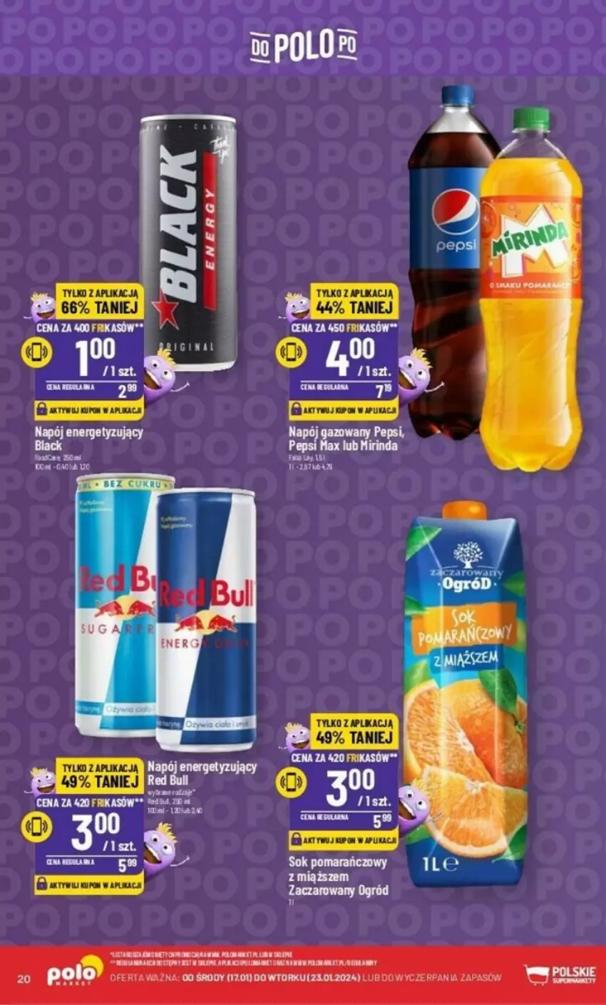 Gazetka promocyjna PoloMarket - ważna 17.01 do 23.01.2024 - strona 13 - produkty: Napój, Napój gazowany, Pepsi, Piec