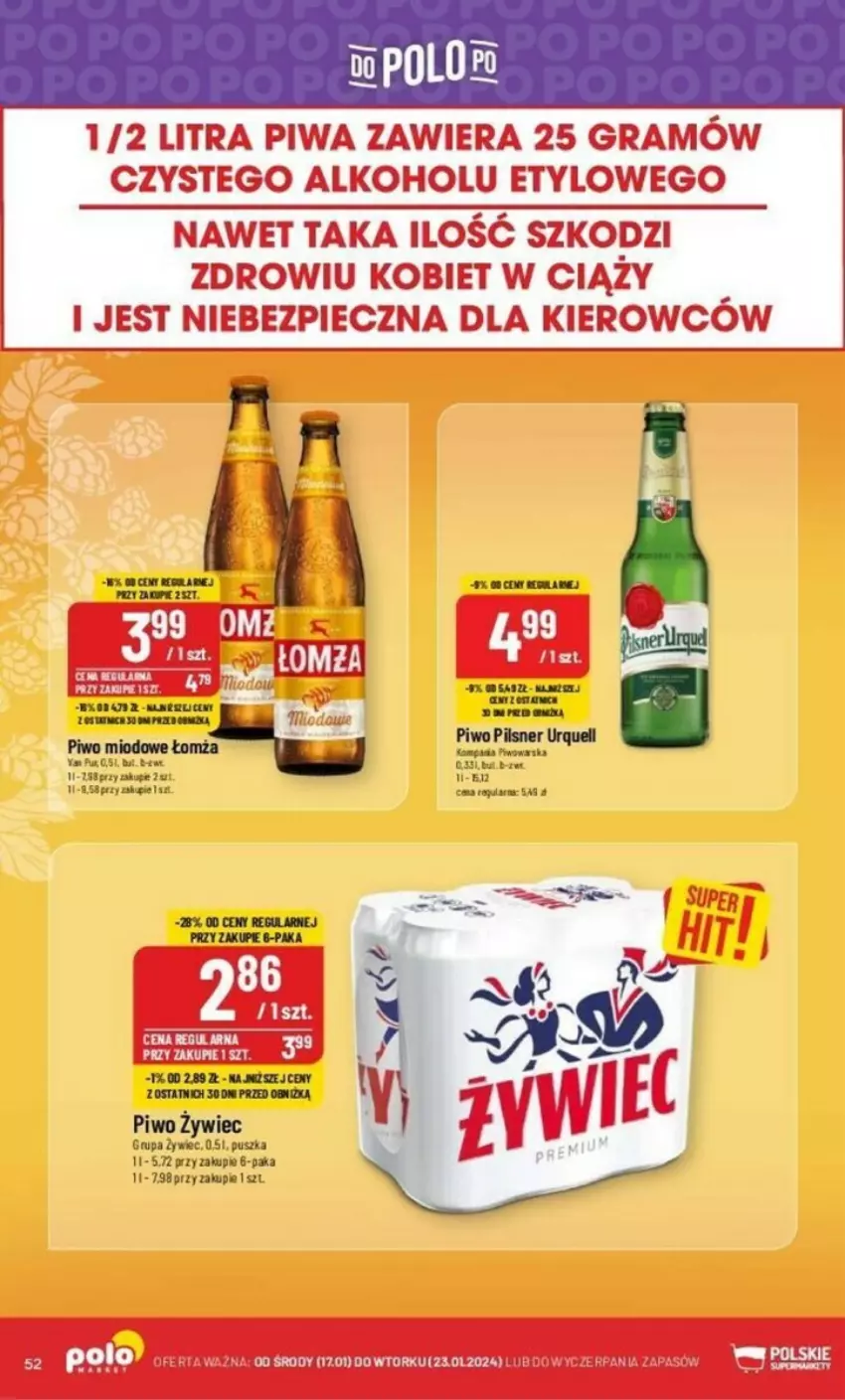 Gazetka promocyjna PoloMarket - ważna 17.01 do 23.01.2024 - strona 48 - produkty: Fa, Piec, Pilsner Urquell, Piwo