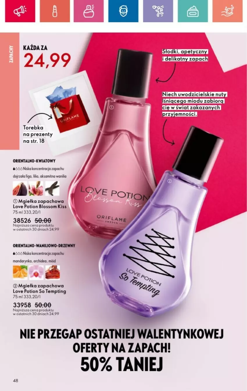 Gazetka promocyjna Oriflame - ważna 19.01 do 08.02.2025 - strona 108 - produkty: Aksam, Miód, Nuty