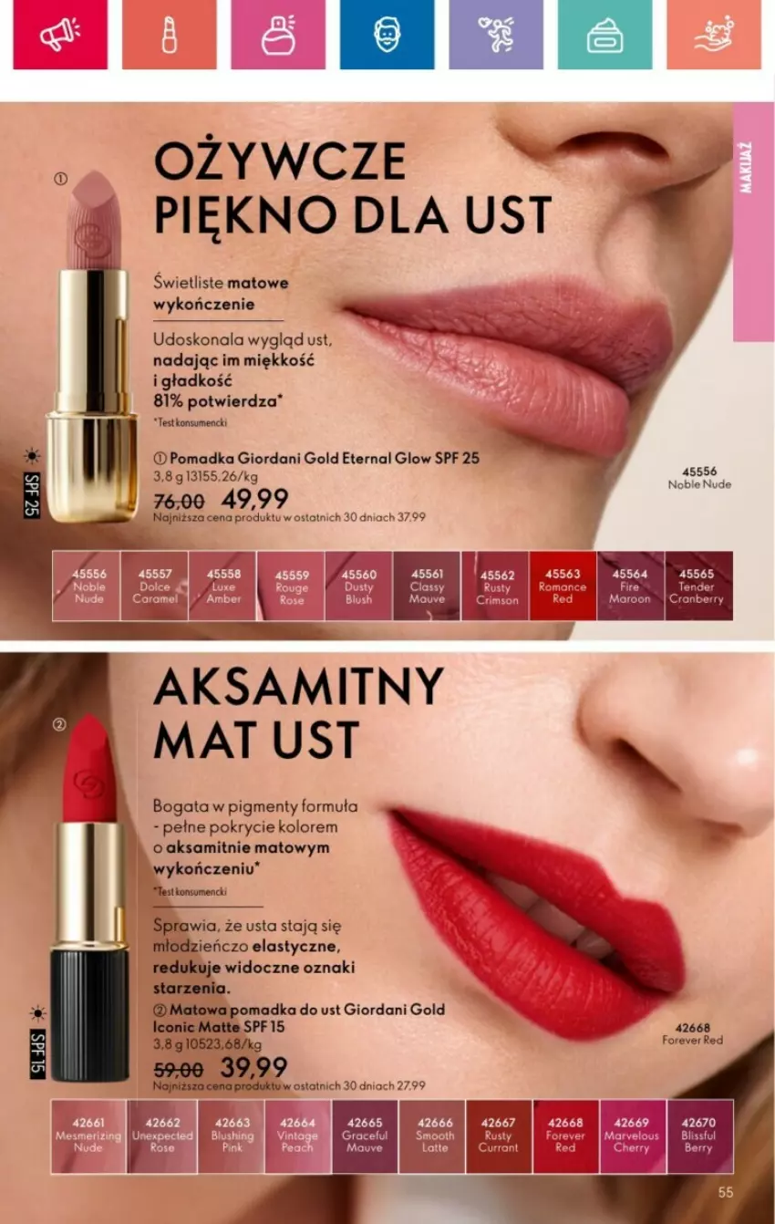 Gazetka promocyjna Oriflame - ważna 19.01 do 08.02.2025 - strona 116 - produkty: Aksam, Giordani Gold, Rust