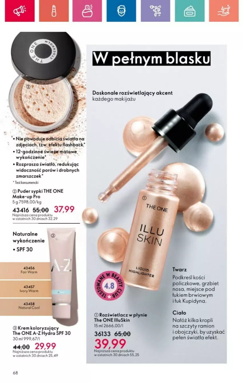 Gazetka promocyjna Oriflame - ważna 19.01 do 08.02.2025 - strona 130 - produkty: Makijaż, Mars, Por, Puder, Rozświetlacz, The ONE