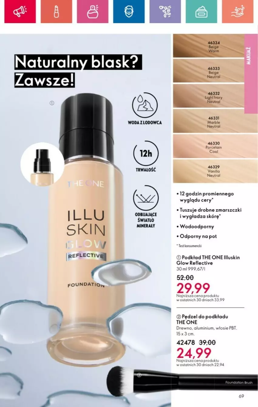 Gazetka promocyjna Oriflame - ważna 19.01 do 08.02.2025 - strona 131 - produkty: Foundation, Mars, Podkład, Por, The ONE, Tusz, Woda