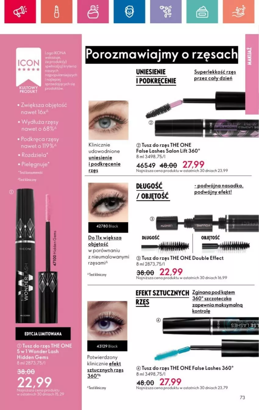 Gazetka promocyjna Oriflame - ważna 19.01 do 08.02.2025 - strona 136 - produkty: Fa, Gin, Por, Szczoteczka, The ONE, Tusz