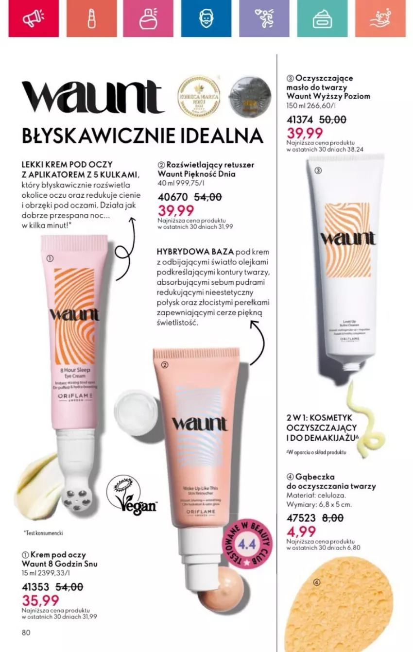 Gazetka promocyjna Oriflame - ważna 19.01 do 08.02.2025 - strona 144 - produkty: Krem pod oczy, Makijaż, Masło, Olej, Tusz