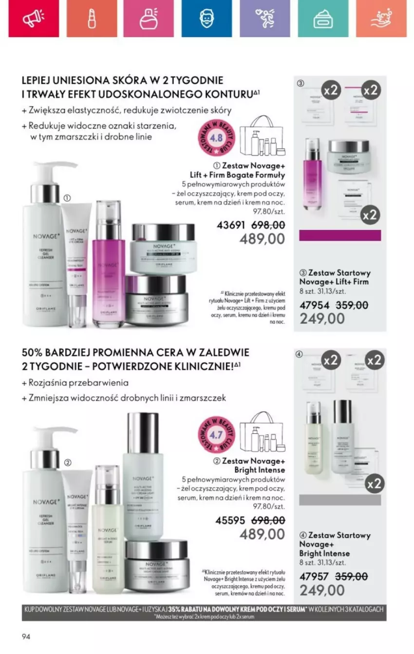 Gazetka promocyjna Oriflame - ważna 19.01 do 08.02.2025 - strona 159 - produkty: Krem na dzień, Krem na noc, Krem pod oczy, Mars, NovAge, Olej, Rum, Ser, Serum