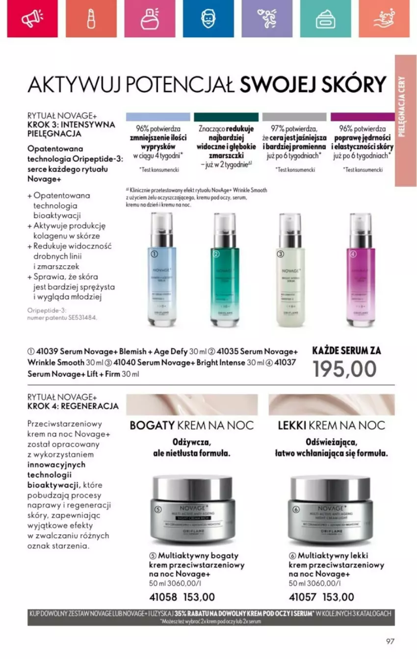 Gazetka promocyjna Oriflame - ważna 19.01 do 08.02.2025 - strona 162 - produkty: Kolagen, Krem na noc, Krem pod oczy, Mars, NovAge, Rum, Ser, Serum