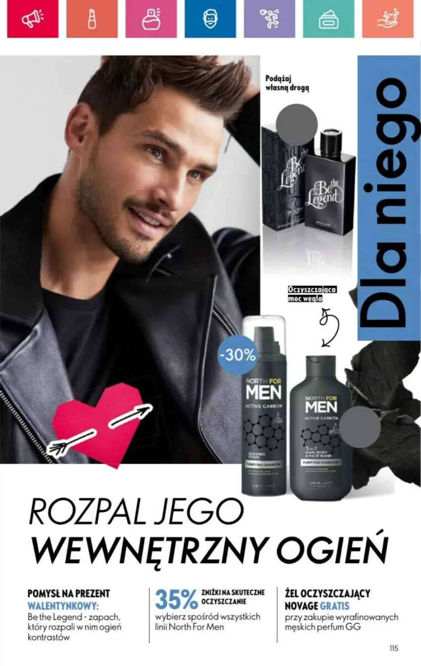 Gazetka promocyjna Oriflame - ważna 19.01 do 08.02.2025 - strona 19 - produkty: Be the Legend, Gra, North for Men, NovAge, Perfum