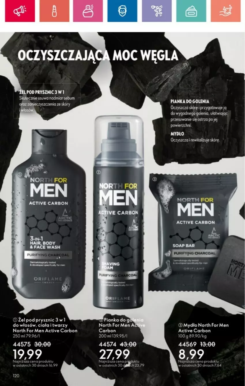 Gazetka promocyjna Oriflame - ważna 19.01 do 08.02.2025 - strona 25 - produkty: Fa, Mydło, North for Men, Pianka do golenia