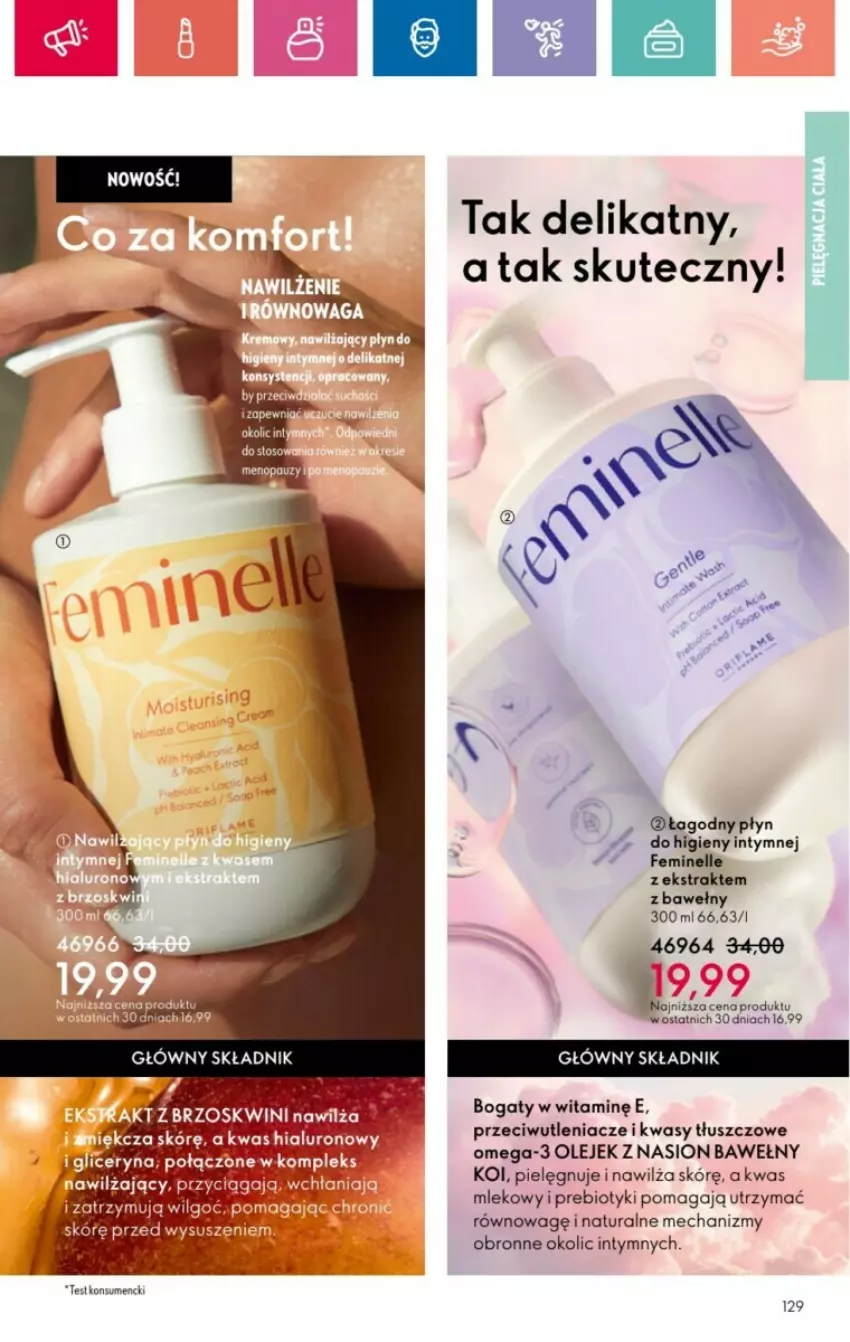 Gazetka promocyjna Oriflame - ważna 19.01 do 08.02.2025 - strona 34 - produkty: Feminelle, Mleko, Olej, Omega-3