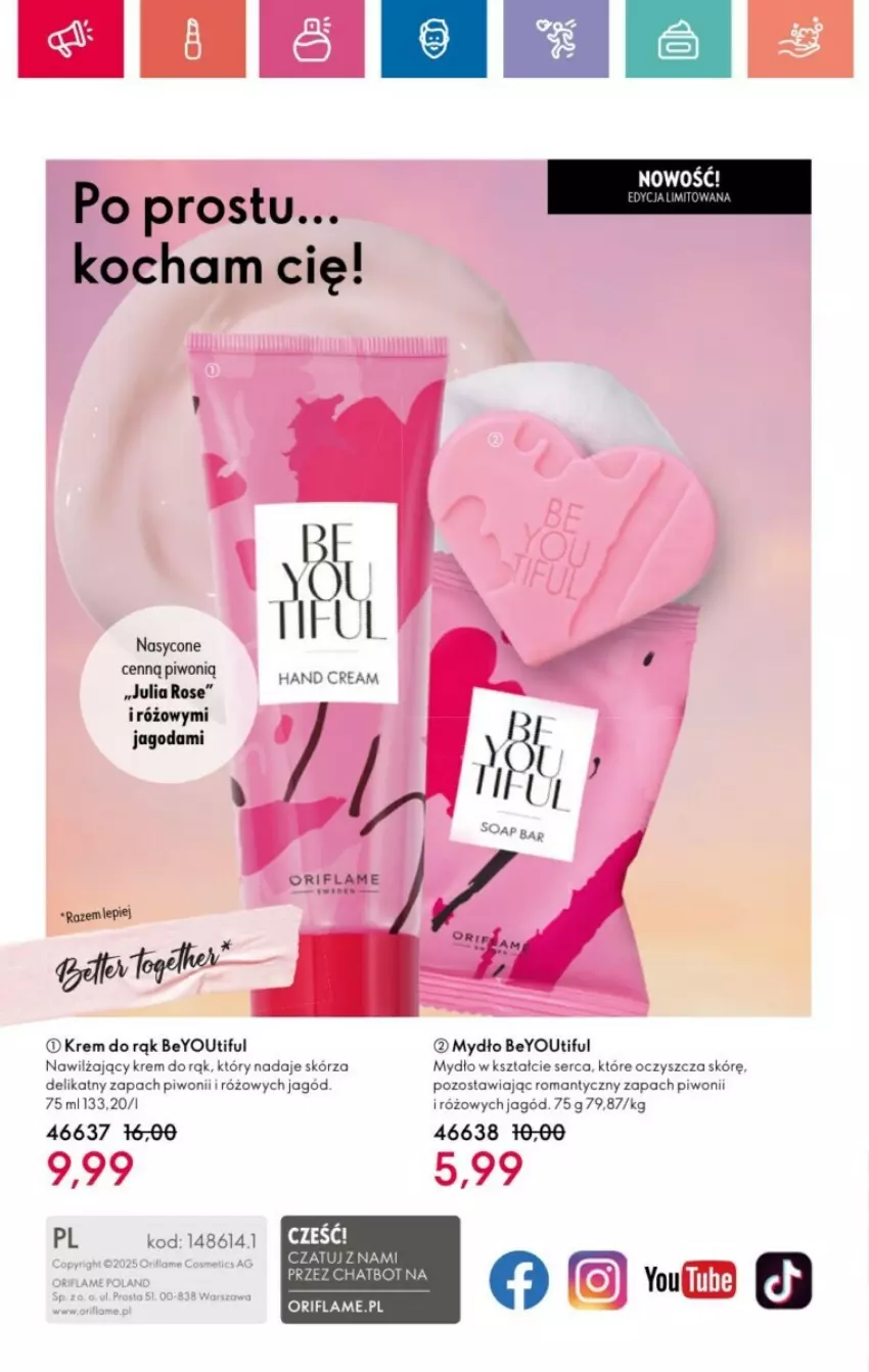 Gazetka promocyjna Oriflame - ważna 19.01 do 08.02.2025 - strona 73 - produkty: Koc, Krem do rąk, Mydło, Oriflame, Piwo, Ser