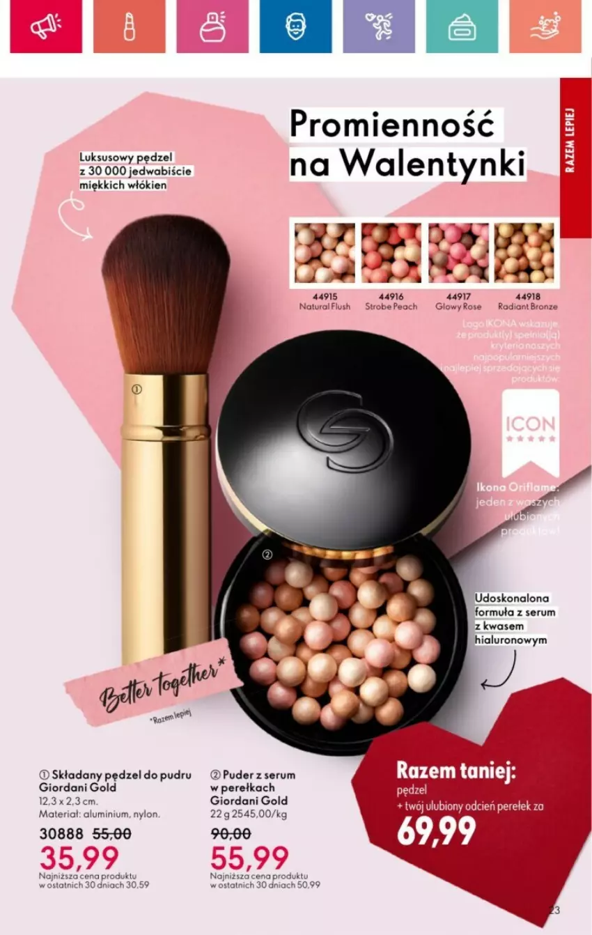 Gazetka promocyjna Oriflame - ważna 19.01 do 08.02.2025 - strona 81 - produkty: Giordani Gold, Puder, Rum, Ser, Serum