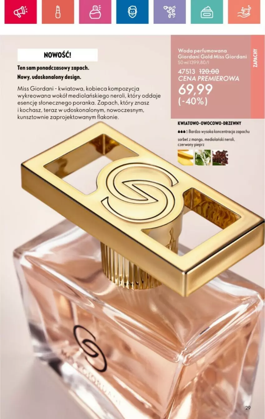 Gazetka promocyjna Oriflame - ważna 19.01 do 08.02.2025 - strona 87 - produkty: Koc, Mango, Miss Giordani, Pieprz, Por, Sok, Tera