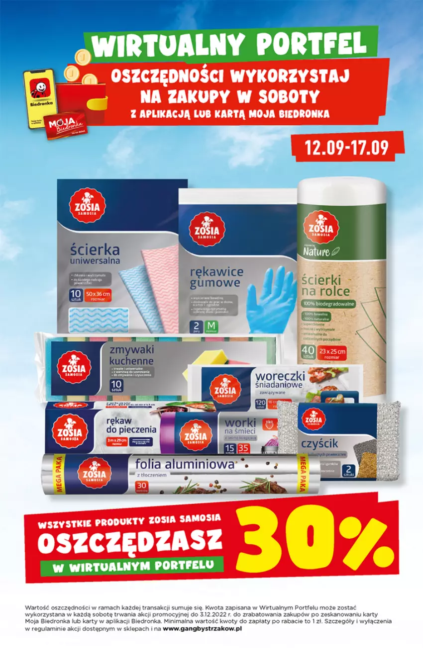 Gazetka promocyjna Biedronka - W tym tygodniu - ważna 12.09 do 18.09.2022 - strona 9 - produkty: Danio, Folia aluminiowa, Isana, Piec, Por, Rama, Rękaw do pieczenia, Tran