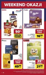 Gazetka promocyjna Carrefour - Gazetka Weekend okazji już od czwartku! - Gazetka - ważna od 31.01 do 31.01.2026 - strona 4 - produkty: Lubella, Sok, Mus, Kawa ziarnista, Bell, Friskies, Kawa, Mleczko, Czekolada, Bella, Milka, Fa