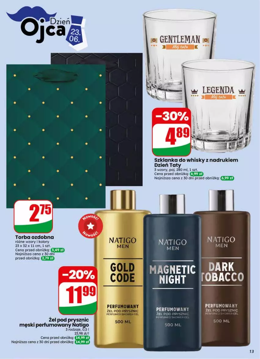 Gazetka promocyjna Dino - Gazetka 25 / 2026 - ważna 17.06 do 23.06.2026 - strona 13 - produkty: Perfum, Szklanka, Torba, Whisky