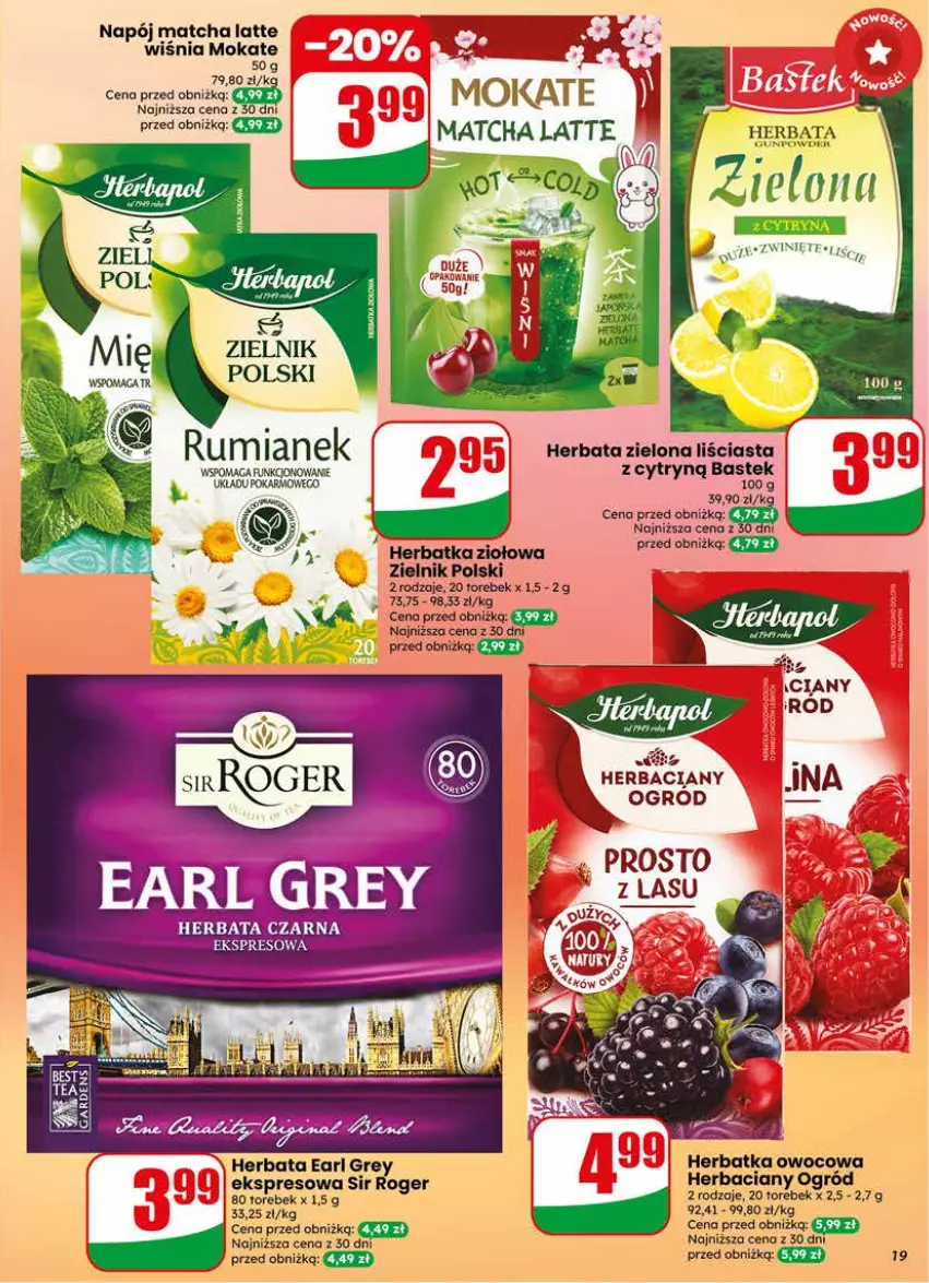Gazetka promocyjna Dino - Gazetka 25 / 2026 - ważna 17.06 do 23.06.2026 - strona 19 - produkty: Earl Grey, Herbata, Napój, Ogród, Stek