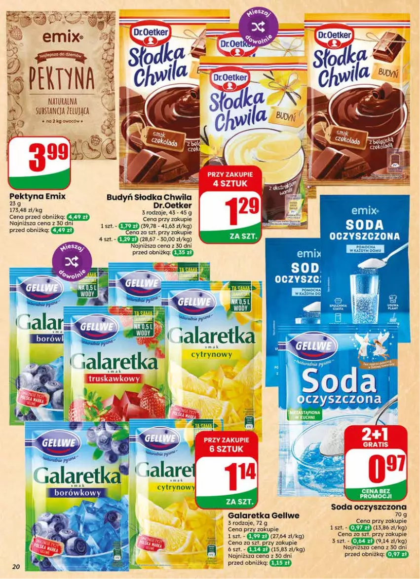 Gazetka promocyjna Dino - Gazetka 25 / 2026 - ważna 17.06 do 23.06.2026 - strona 20 - produkty: Budyń, Fa, Gala, Galaretka, HP, Słodka Chwila, Soda oczyszczona