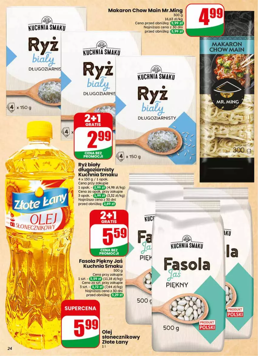 Gazetka promocyjna Dino - Gazetka 25 / 2026 - ważna 17.06 do 23.06.2026 - strona 24 - produkty: Fa, Fasola, Gra, Kuchnia, Makaron, Olej, Ryż