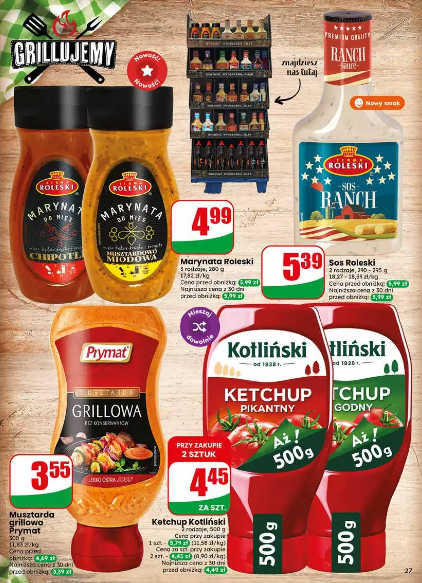 Gazetka promocyjna Dino - Gazetka 25 / 2026 - ważna 17.06 do 23.06.2026 - strona 27 - produkty: Ketchup, Mus, Musztarda, Sos
