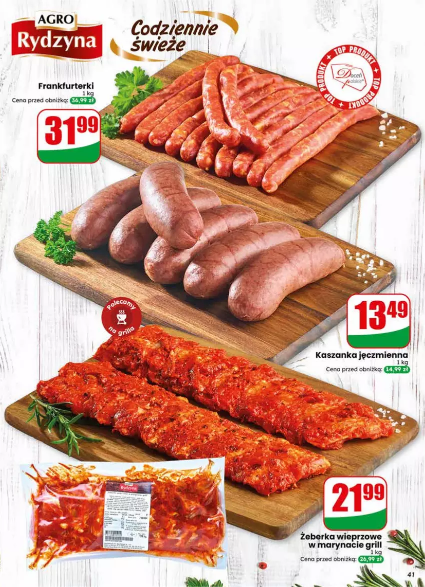 Gazetka promocyjna Dino - Gazetka 25 / 2026 - ważna 17.06 do 23.06.2026 - strona 41 - produkty: Frankfurterki, Grill, Kasza, Kaszanka