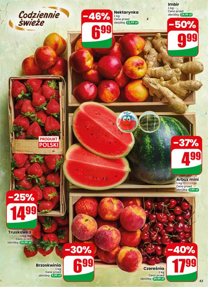 Gazetka promocyjna Dino - Gazetka 25 / 2026 - ważna 17.06 do 23.06.2026 - strona 43 - produkty: Arbuz, Imbir