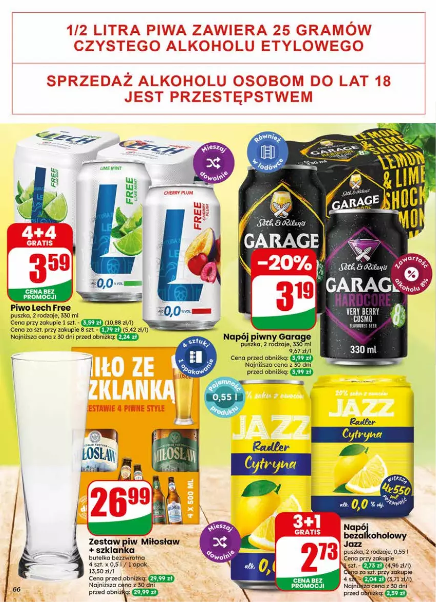Gazetka promocyjna Dino - Gazetka 25 / 2026 - ważna 17.06 do 23.06.2026 - strona 66 - produkty: Napój, Piwo, Szklanka