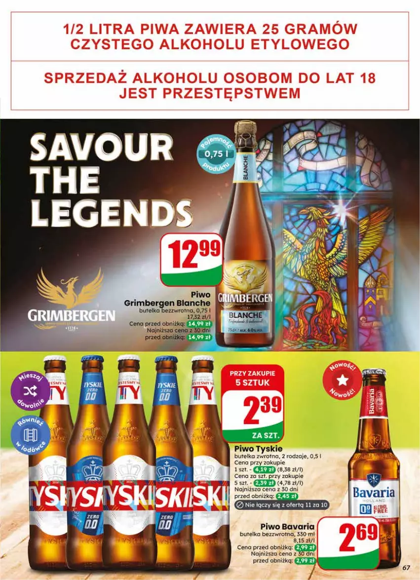 Gazetka promocyjna Dino - Gazetka 25 / 2026 - ważna 17.06 do 23.06.2026 - strona 67 - produkty: Piwo, Tyskie