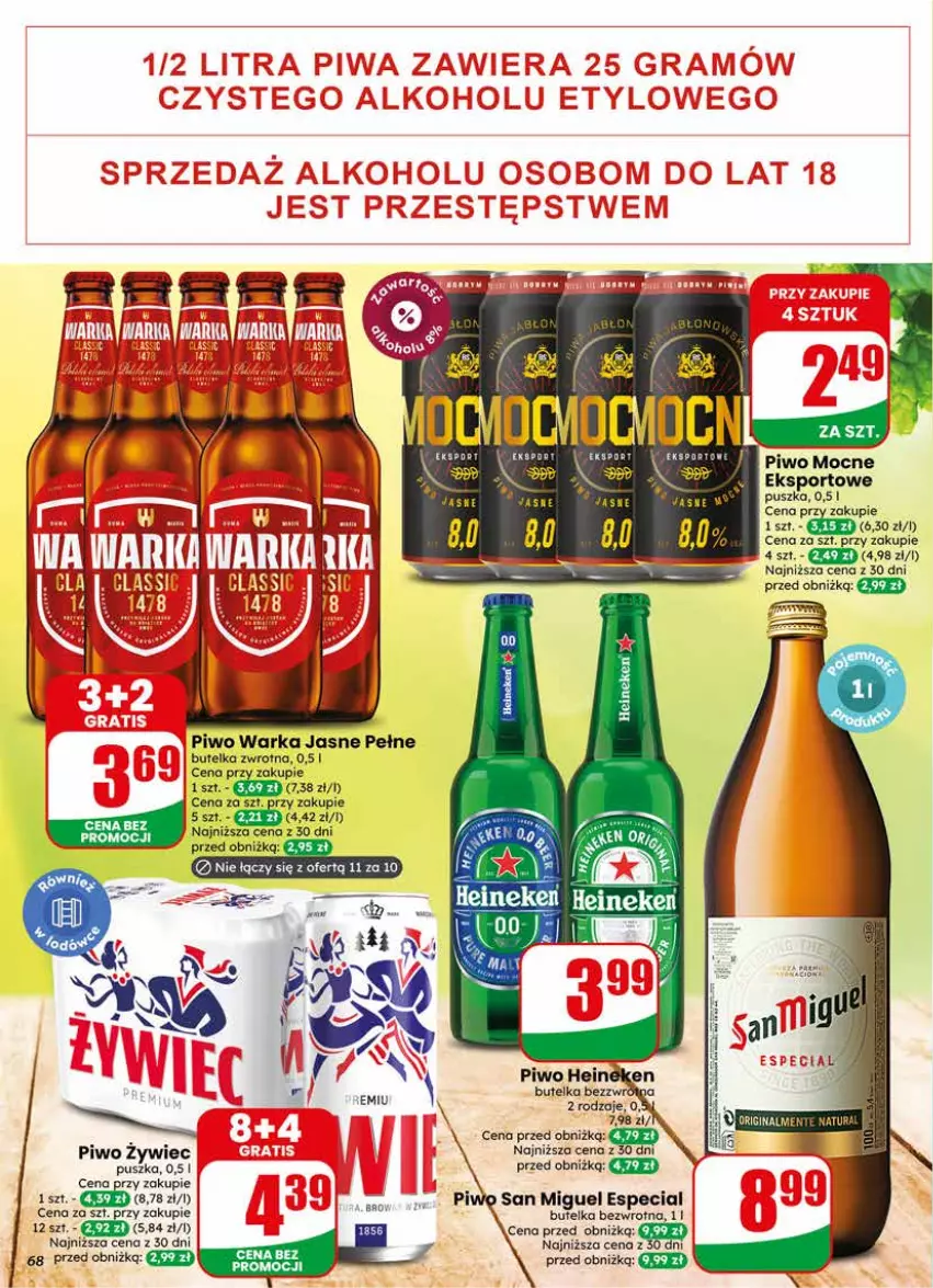 Gazetka promocyjna Dino - Gazetka 25 / 2026 - ważna 17.06 do 23.06.2026 - strona 68 - produkty: Heineken, Piwo, Por, Sport, Warka