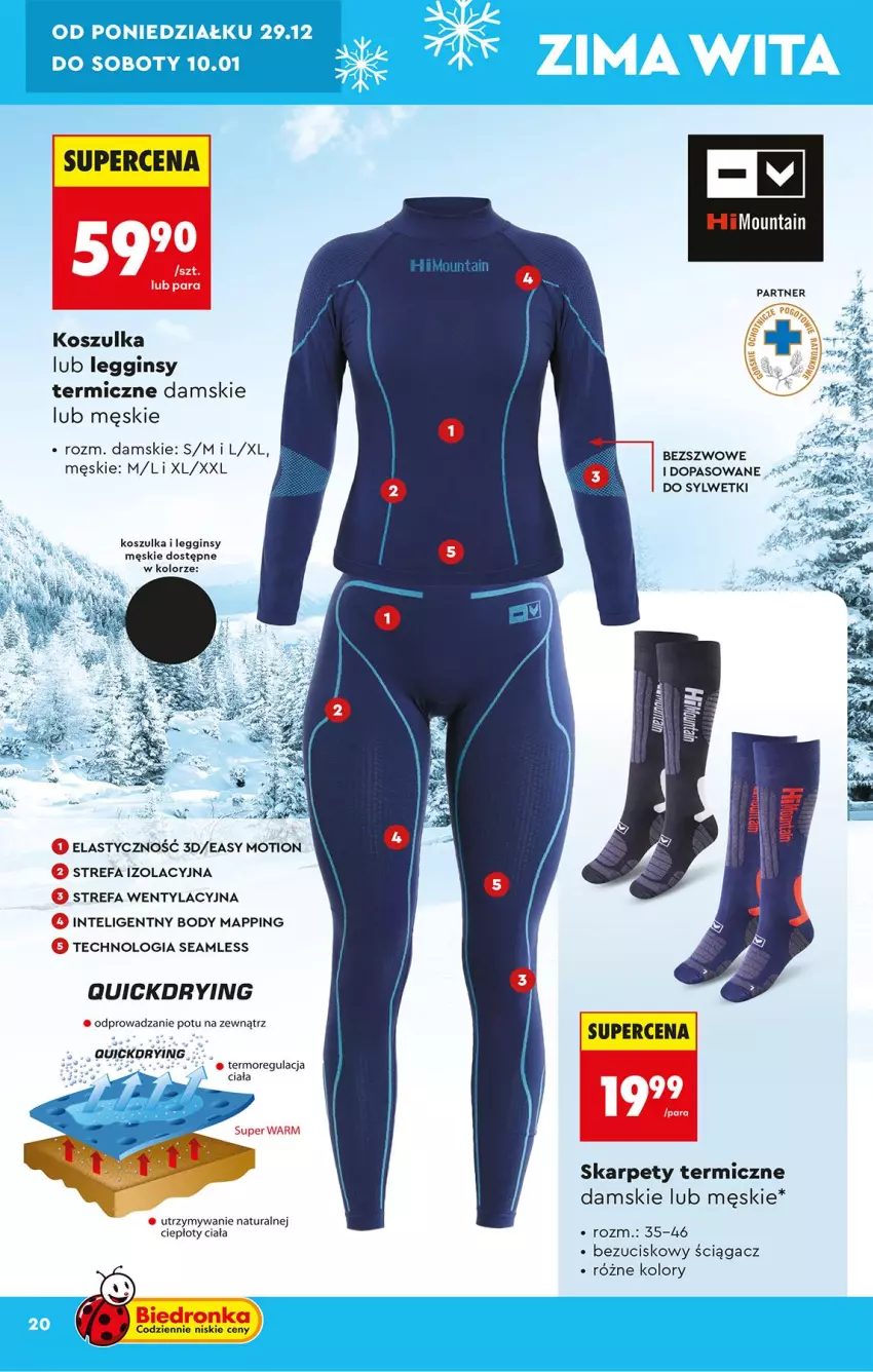 Gazetka promocyjna Biedronka - Okazje Tygodnia - ważna 29.12.2026 do 09.01.2027 - strona 24 - produkty: Body, Fa, Gin, Intel, Karp, Kosz, Koszulka, Legginsy