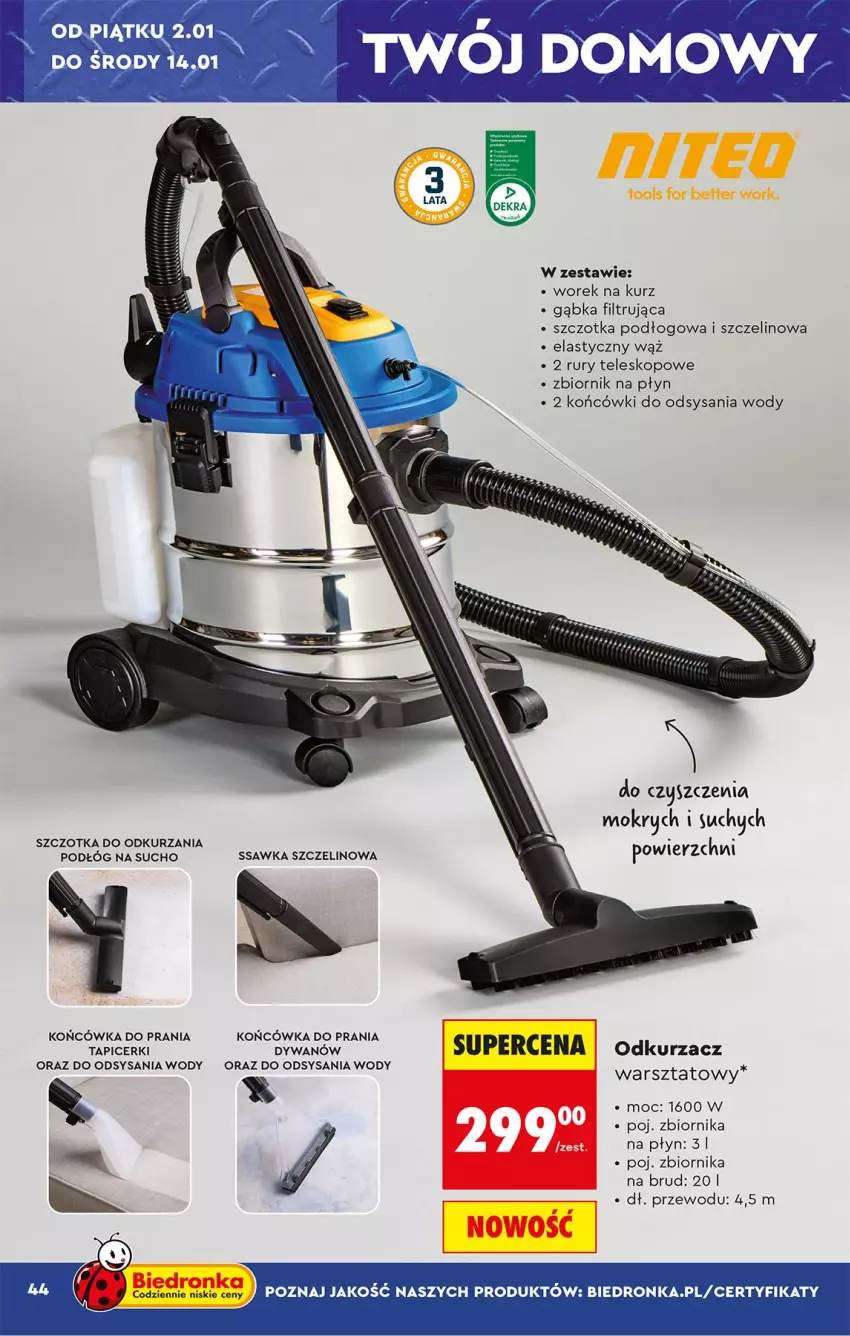 Gazetka promocyjna Biedronka - Okazje Tygodnia - ważna 29.12.2026 do 09.01.2027 - strona 48 - produkty: Dywan, Szczotka, Teleskop