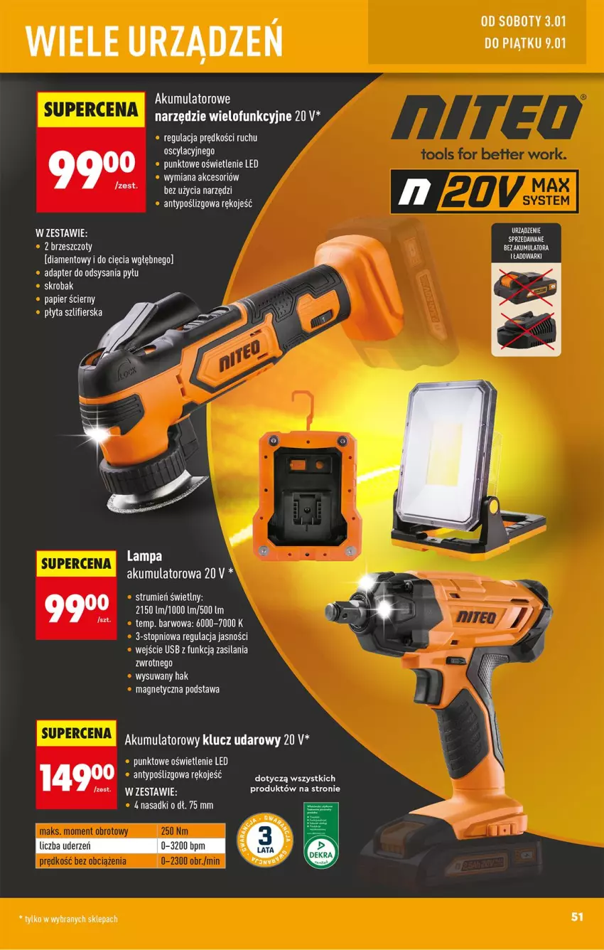 Gazetka promocyjna Biedronka - Okazje Tygodnia - ważna 29.12.2026 do 09.01.2027 - strona 55 - produkty: Akumulator, Klucz udarowy, Lampa, Płyta, Rum, Silan, Top